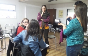 Visita de la English Language Fellow Anna McCourt a USHICANA